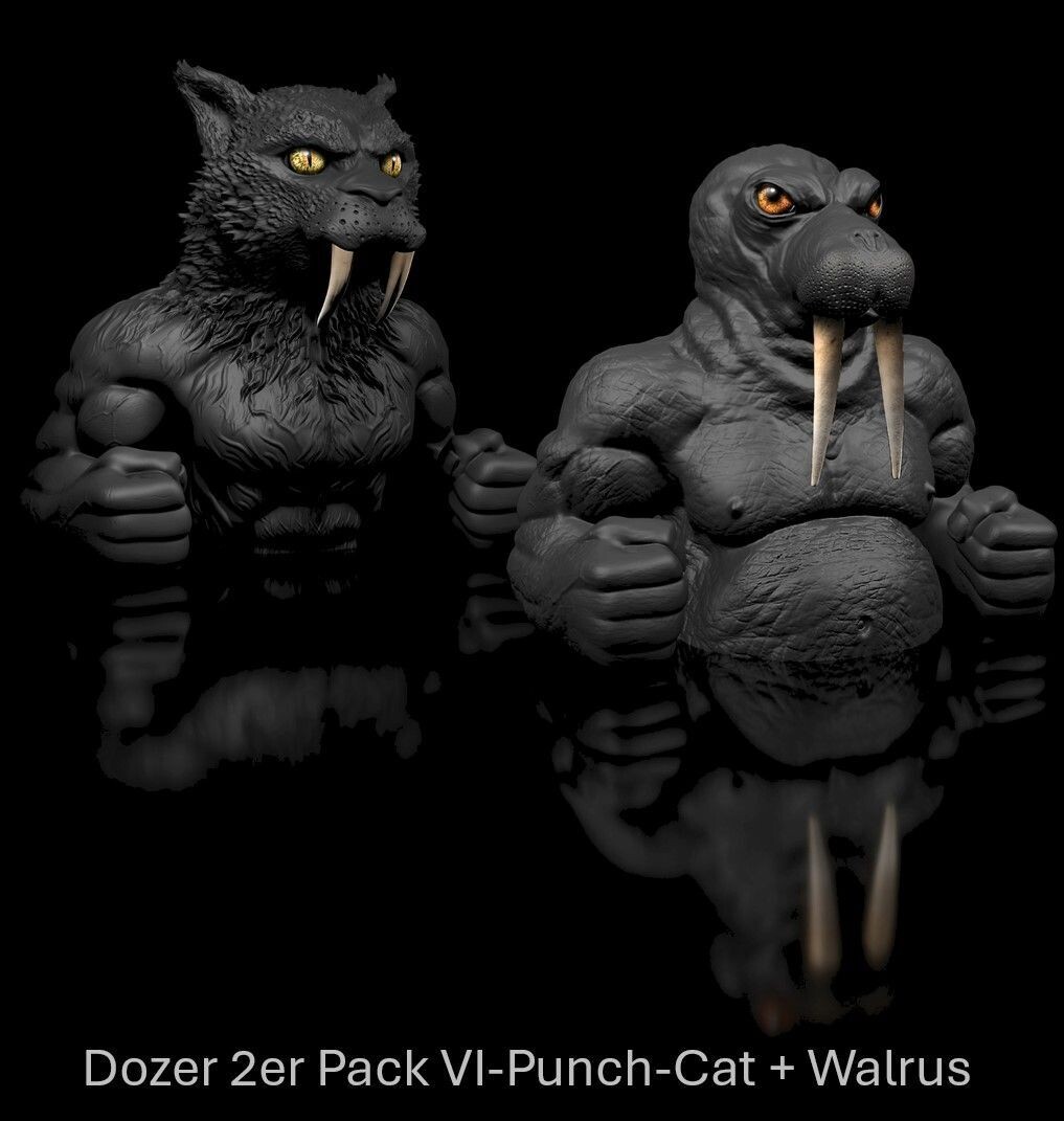 2er Pack- 30% discount - Dozer Punch-Cat und Walrus