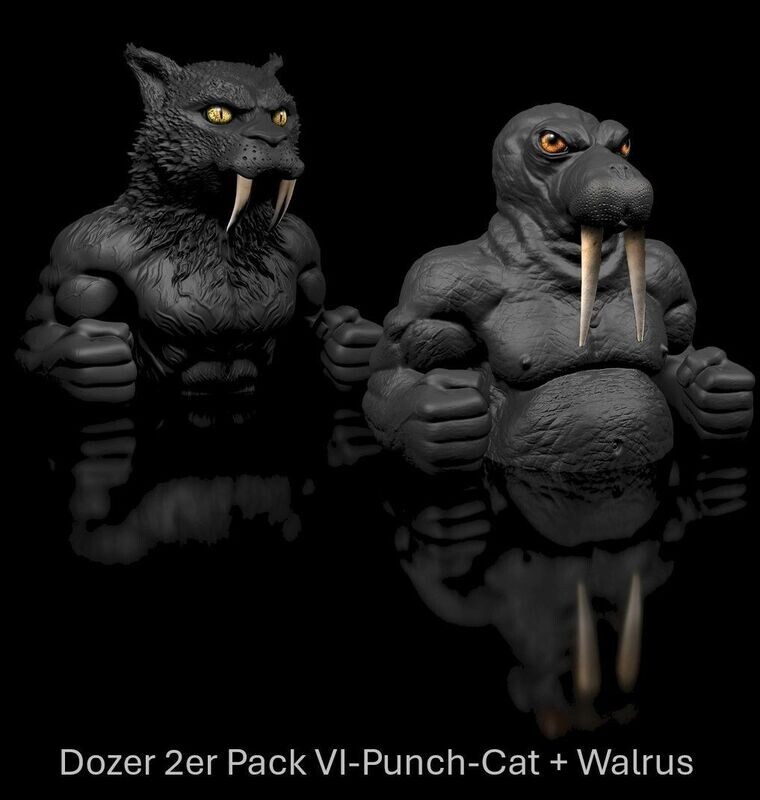 2er Pack- 30% discount - Dozer Punch-Cat und Walrus