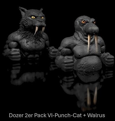 2er Pack- 30% discount - Dozer Punch-Cat und Walrus