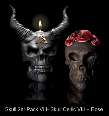 Skulls 2-pack VIII - Celtic III + Rose II - 20% discount