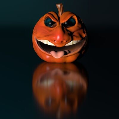 Pumpkin Halloween Kürbis Kopf -3D Model File