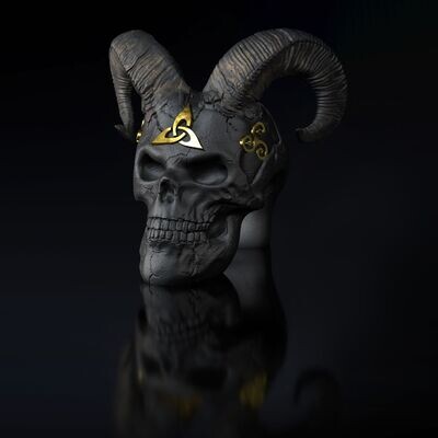 Skull-Celtic IIII Ram - 3D print model