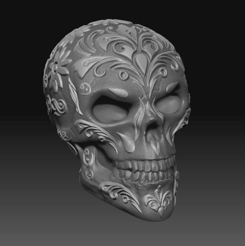 Sugar Skull bad -  als 3D Ausdruck