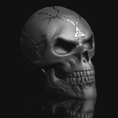 Totenkopf - Keltic - Totenkopf I - als 3D Ausdruck