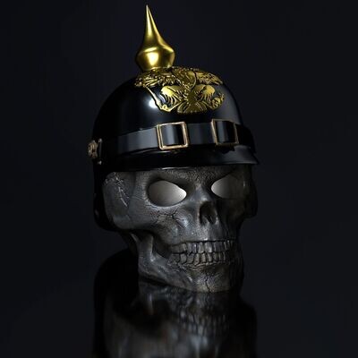 Skull Pimple hood-Skull Open-Eyes - 3D print model