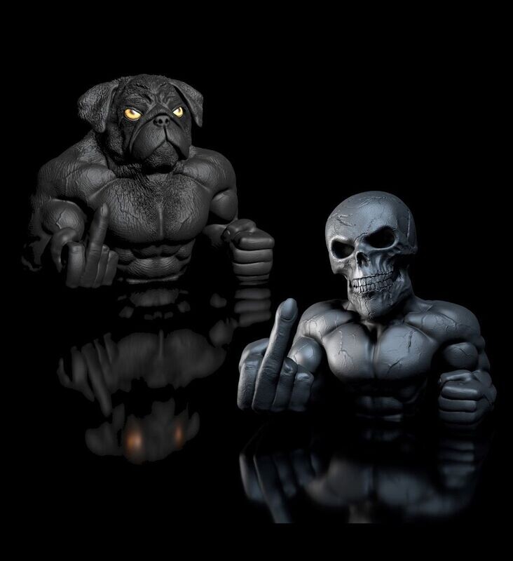2er Pack-30% Rabatt Totenkopf Dozer Skull + Mops 2er Pack-30% Rabatt Totenkopf Dozer Skull + Mops