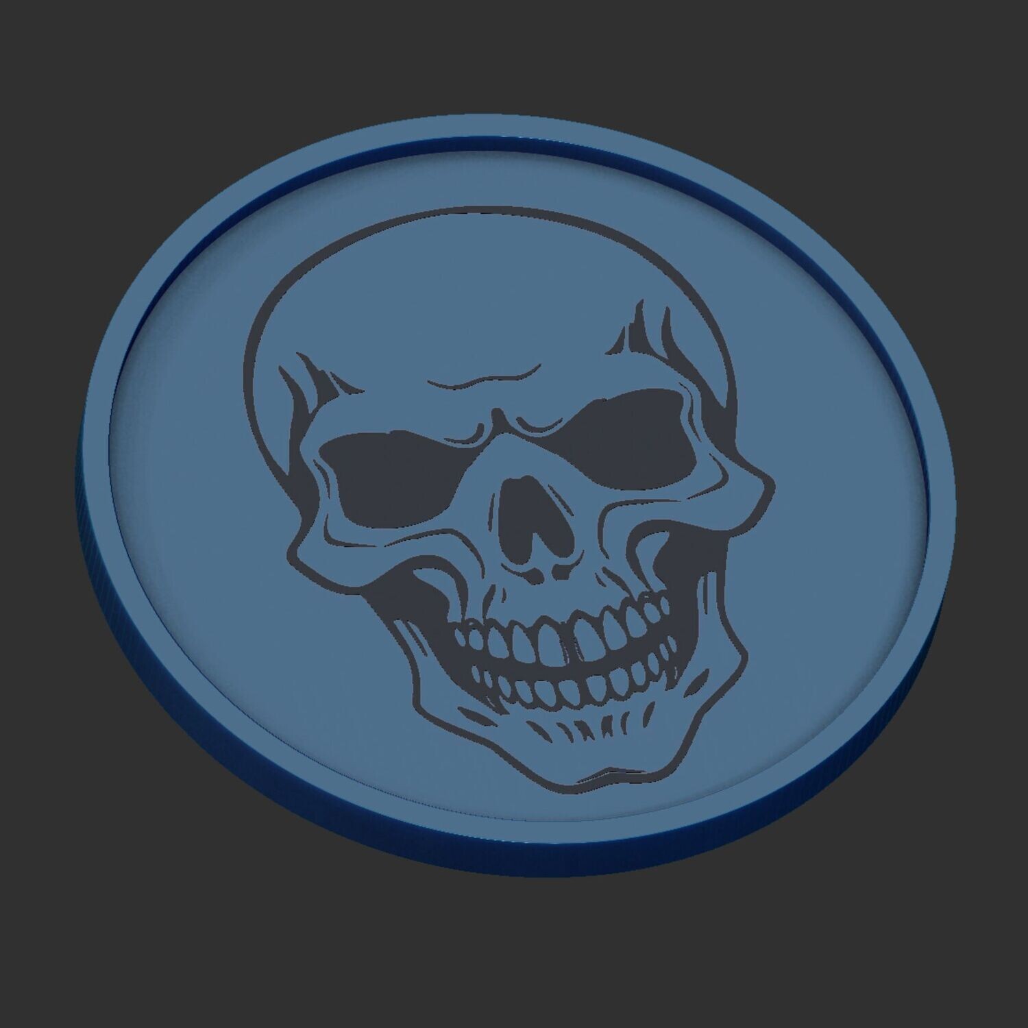 Untersetzer  Skull - 3D Modell