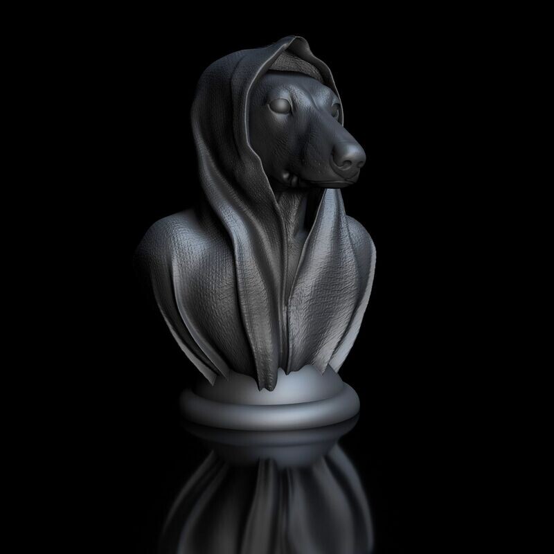 ​Dachshund with Cape, Bust