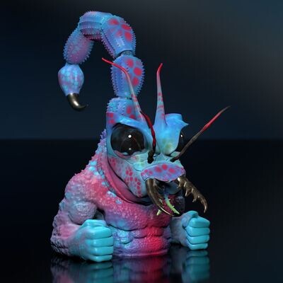 Scorpiotan - Dozer - Komplexes Fantasy - 3D Druck Modell