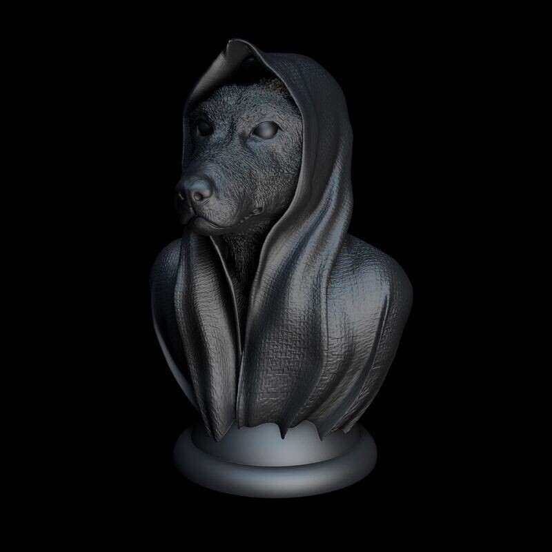 Cape-Dog-German-Shepherd - 3D Modell Datei