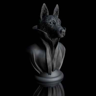 Cape-Dog-Kragen-German-Shepherd - 3D Modell Datei
