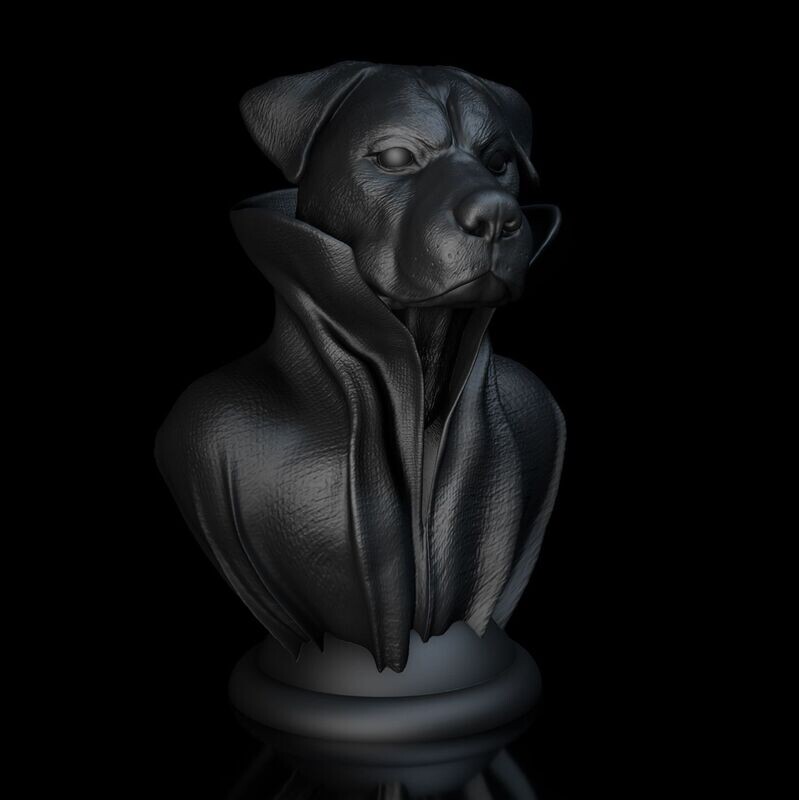 Cape-Dog-Kragen-Rottweiler - 3D Modell Datei Cape-Dog-Kragen-Rottweiler - 3D Modell Datei