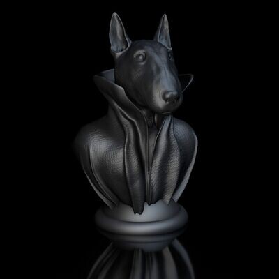 Cape-Dog-Kragen-Bull-Terrier 3D Druck Modell