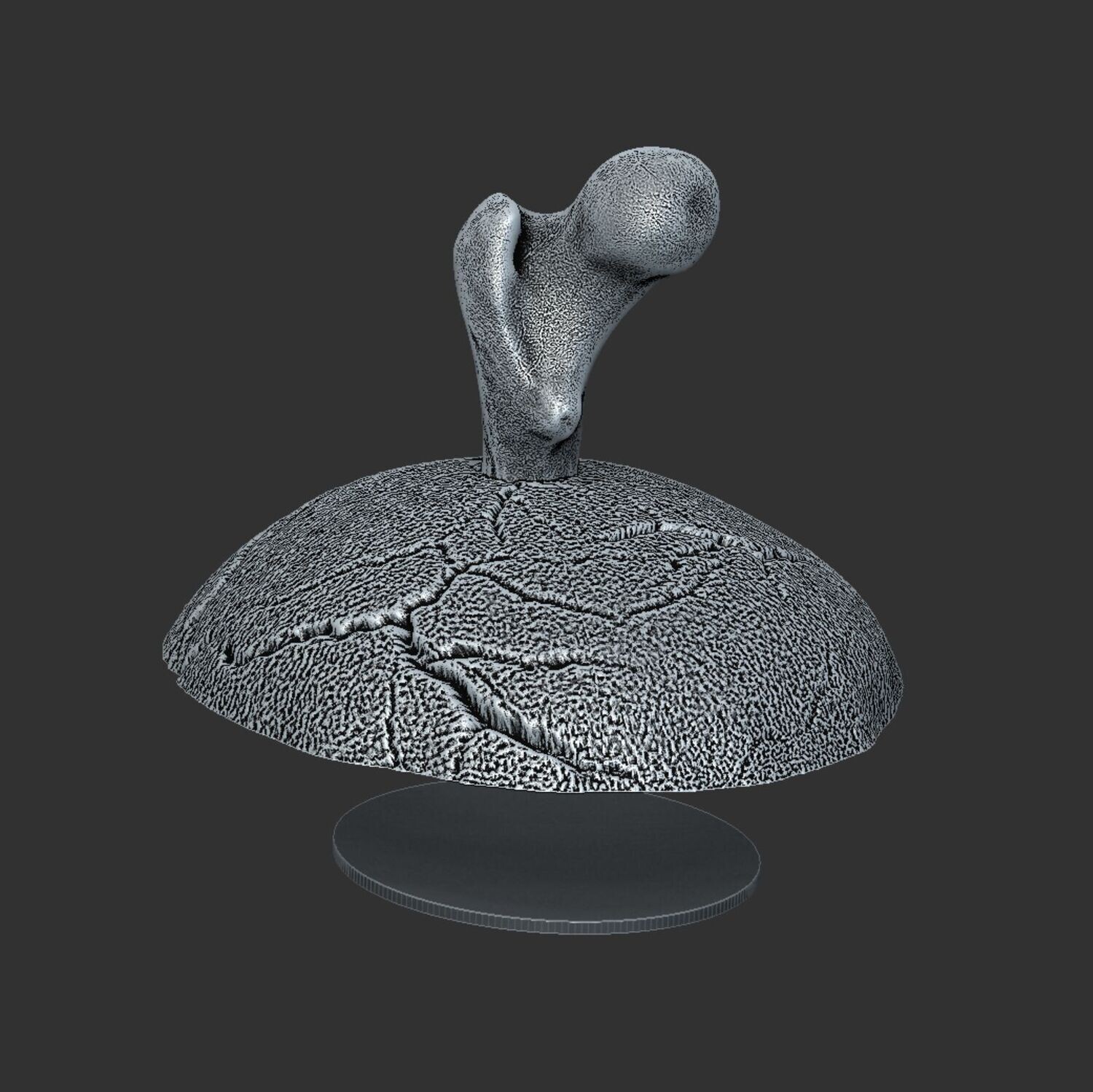 Headgear - Skullcap with bones - for the skull lamp series