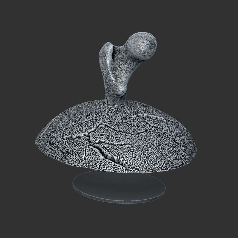 Headgear - Skullcap with bones - for the skull lamp series