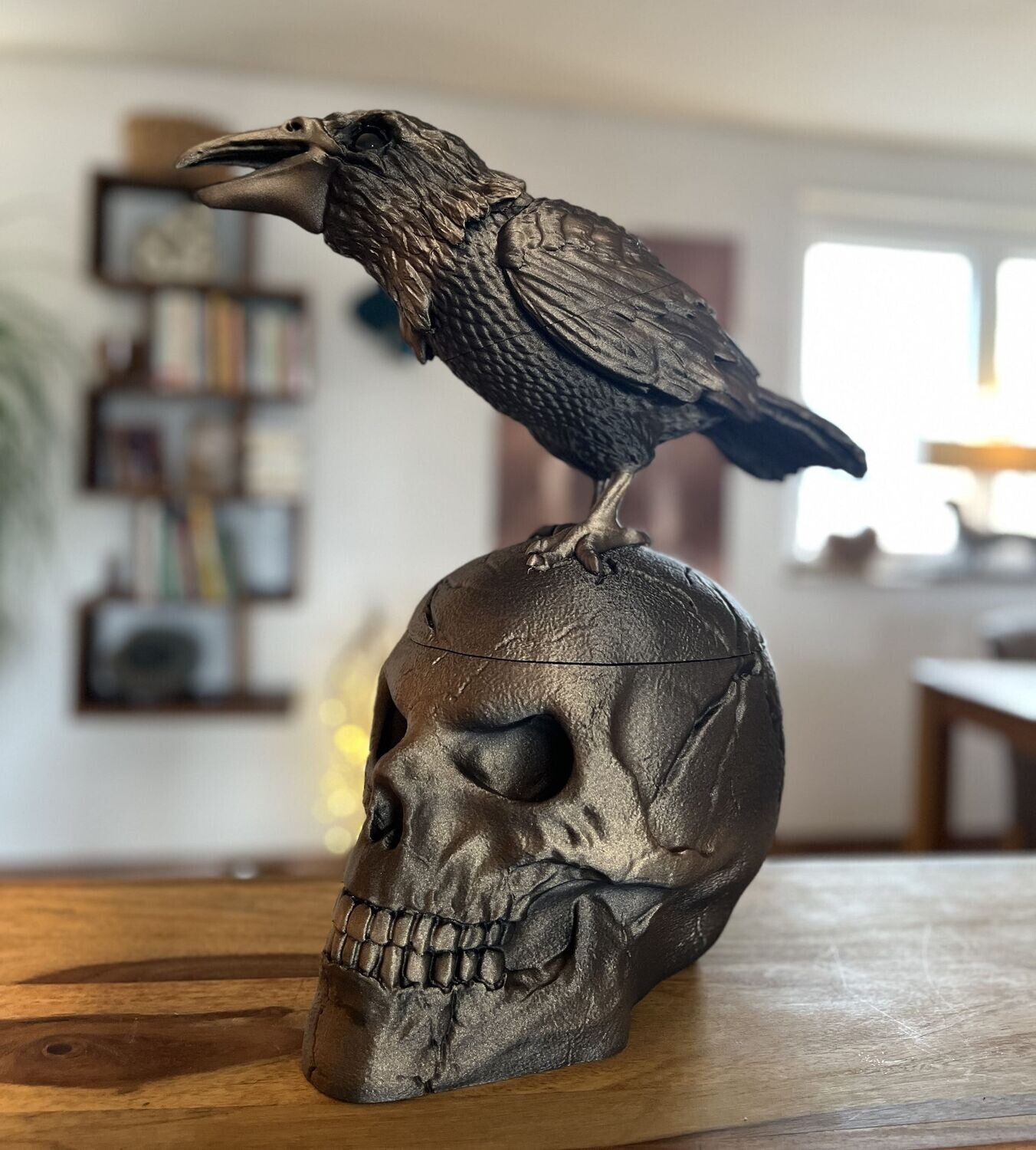 Crow-Skull eyes closed  3D print model