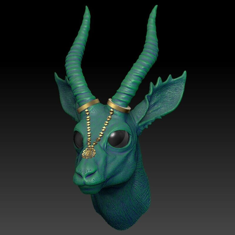 Fantasia Fauna-Talisa-Impala - 3D Modell Fantasia Fauna-Talisa-Impala - 3D Modell
