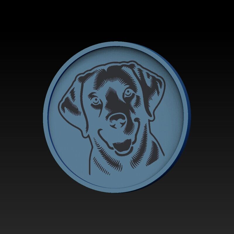 Labrador-Untersetzer   3D Modell Datei