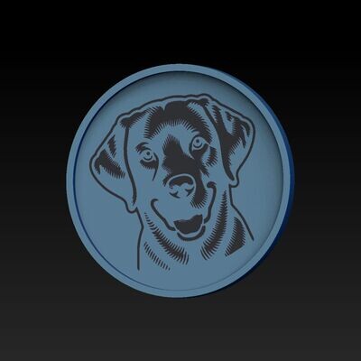 Labrador-Untersetzer 3D Modell Datei