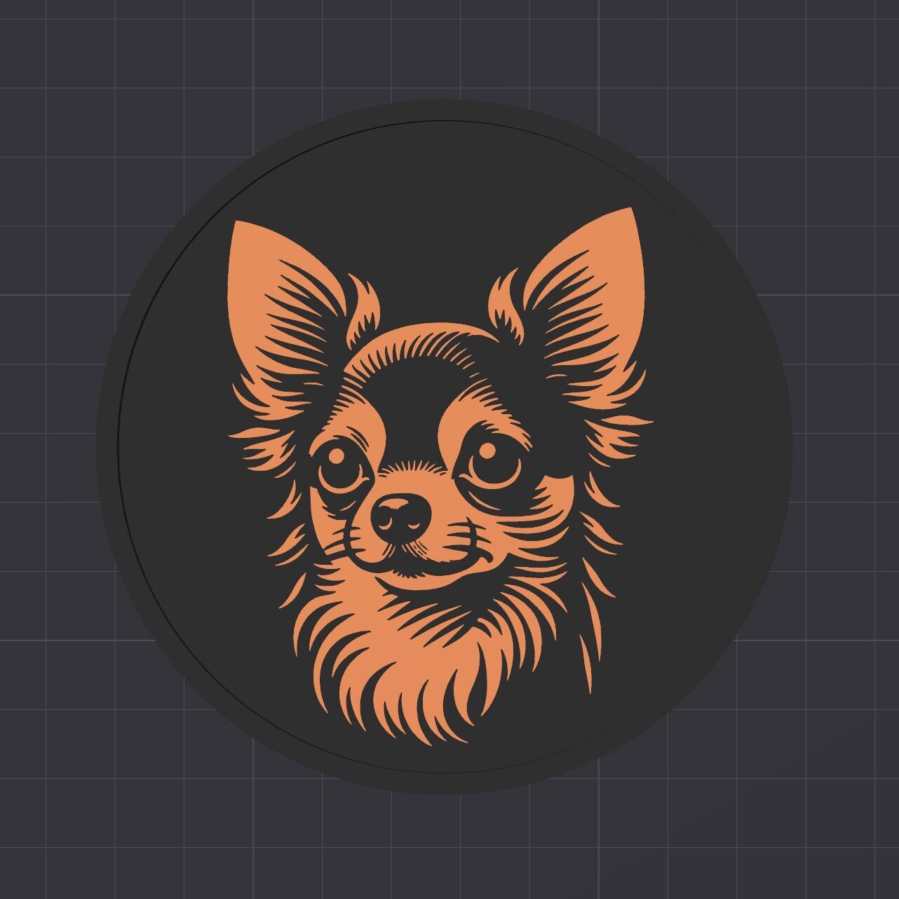 Untersetzer-Chihuahua - 3D Modell Datei