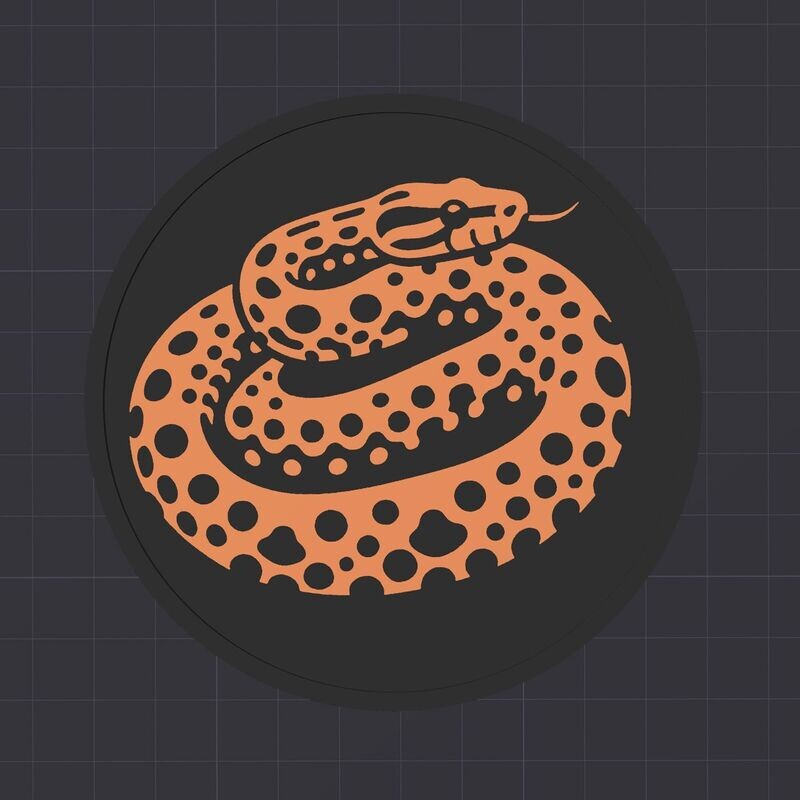Untersetzer Natter - 3D Modell Datei