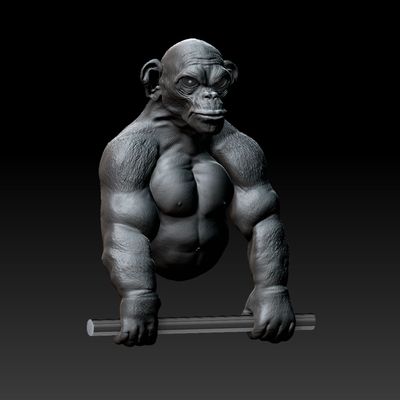 Banjoko-Schimpanse-Wandhalter Banjoko-Schimpanse-Wandhalter