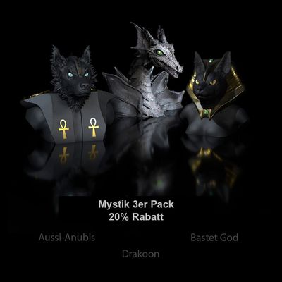 Three gods pack! Anubis- Sobek- Apophis + Horus and Horus STL- 3D print file high polygon