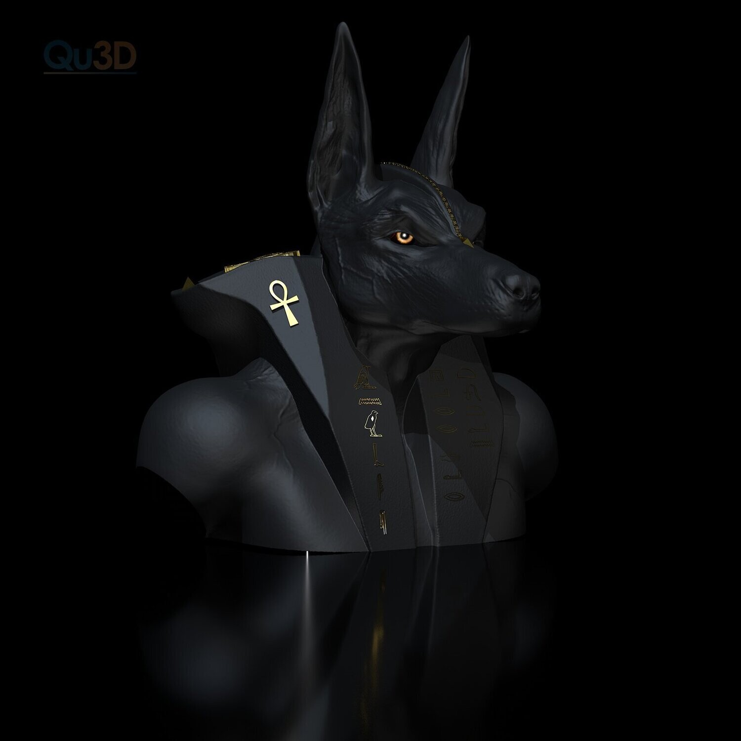 Anubis V1 Büste - 3D Druck Modell
