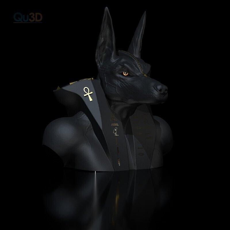 Anubis V1 Büste - 3D Druck Modell