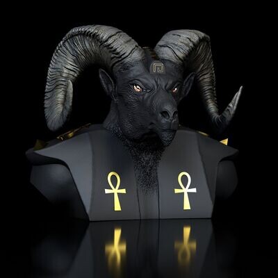 Egyptian God Herischef-Anubis​- STL Printing Model​- High-Polygon