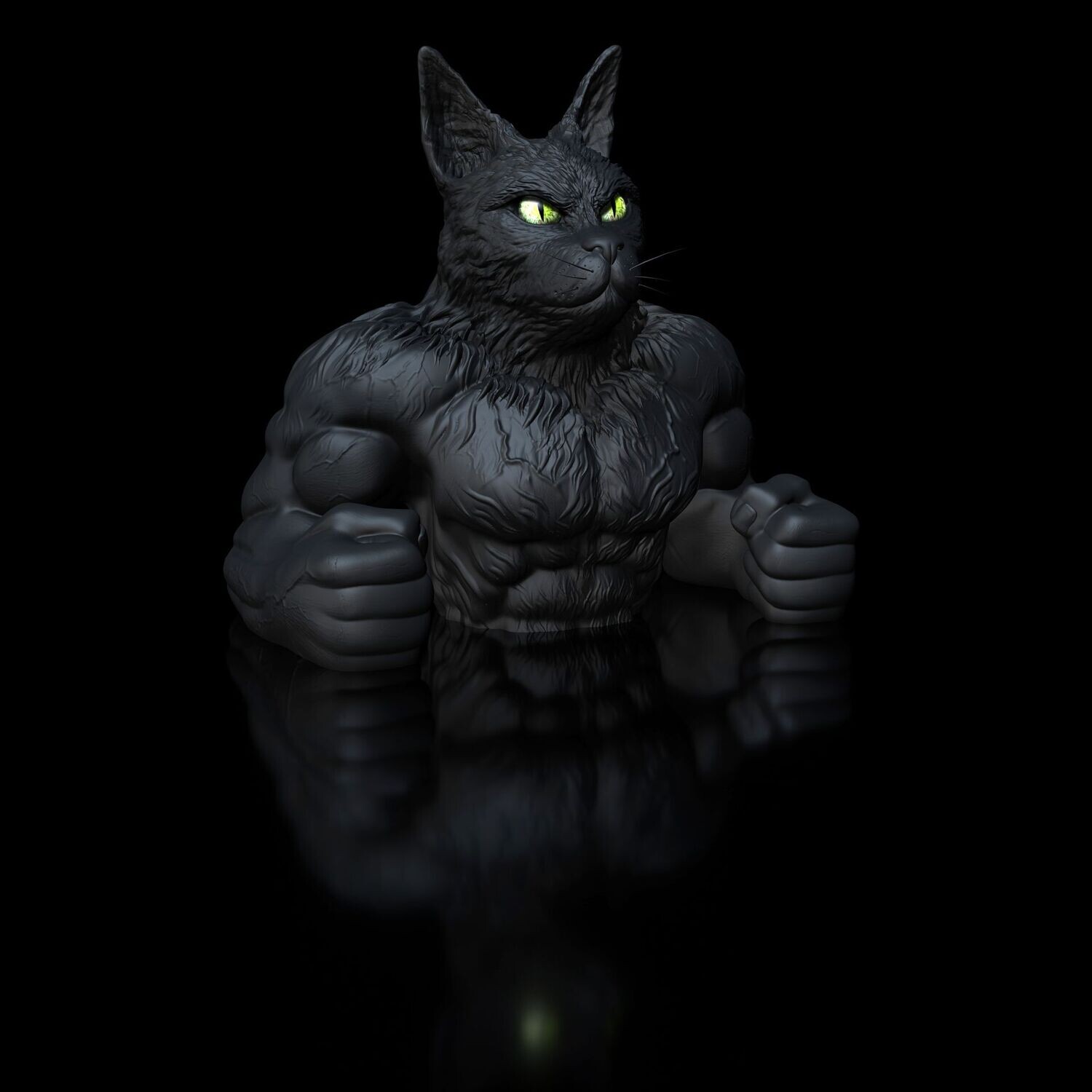 Print File - CatCoon- Dozer-Bust- High Polygon
