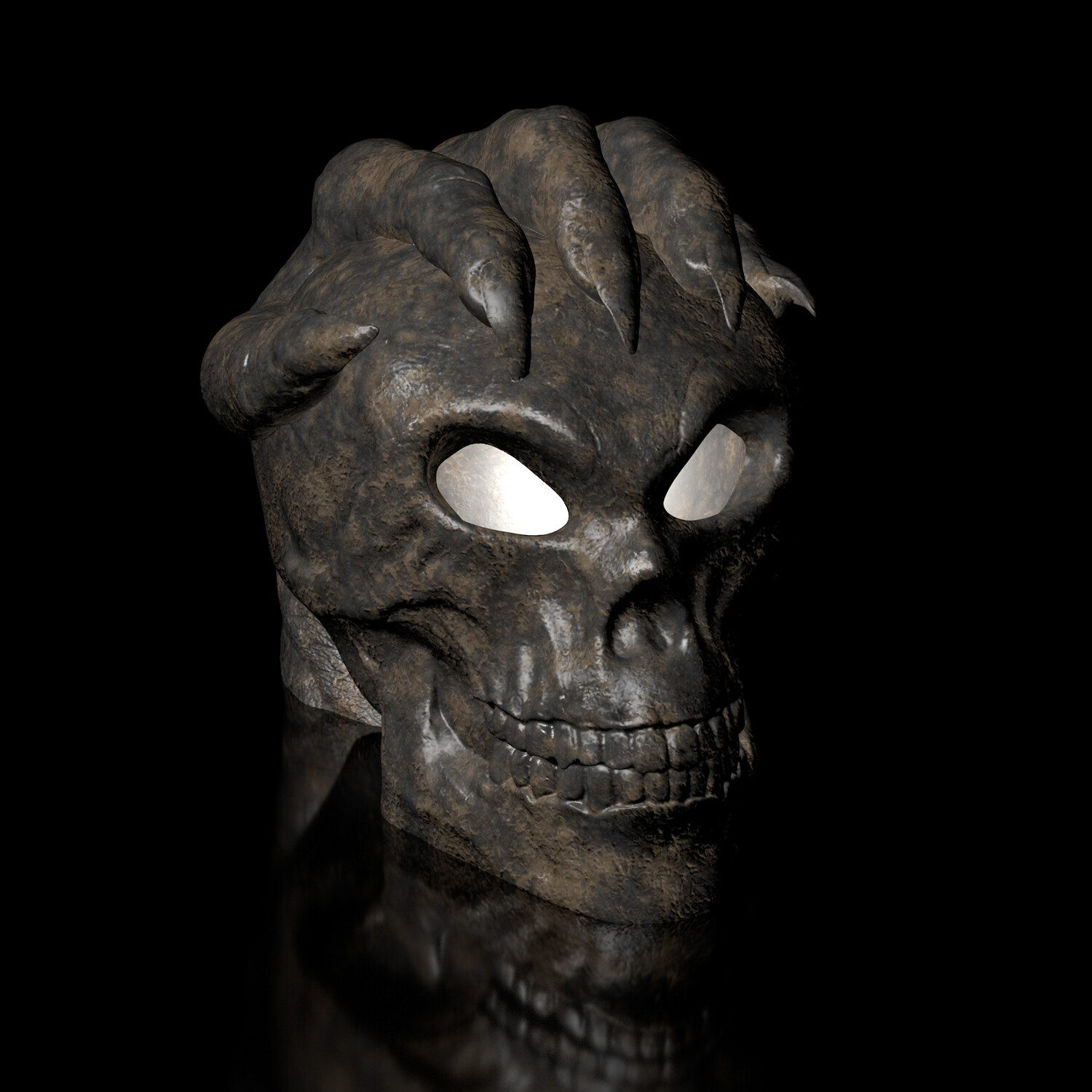 Skull Mystik - Hole 3D Model File open eyes, hole Skull Mystik - Hole 3D Model File open eyes, hole