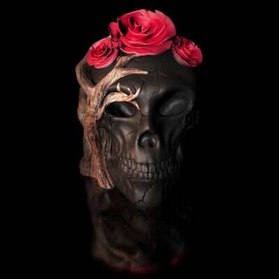 Rose-Skull- with 2 variants-3D Model File