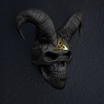 ​Celtic-Skull-IIII Ram for wall mounting