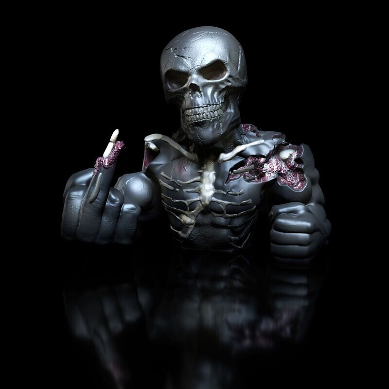 Skull Dozer  Extrem, 3D print model