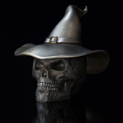 Witch's Hat -Skull-Closed-Eyes Witch's Hat -Skull-Closed-Eyes
