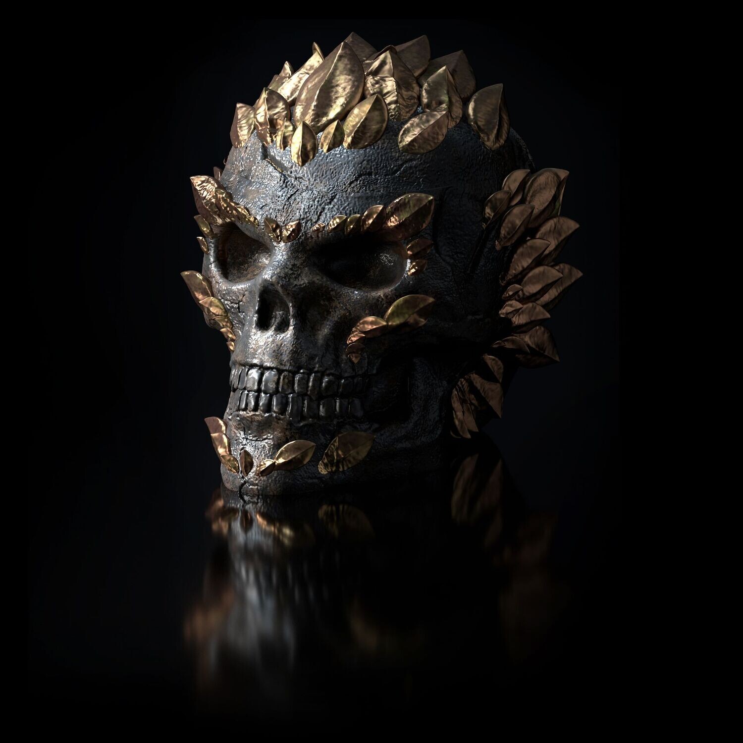 Skull snake scales - Two variants - 3D print model