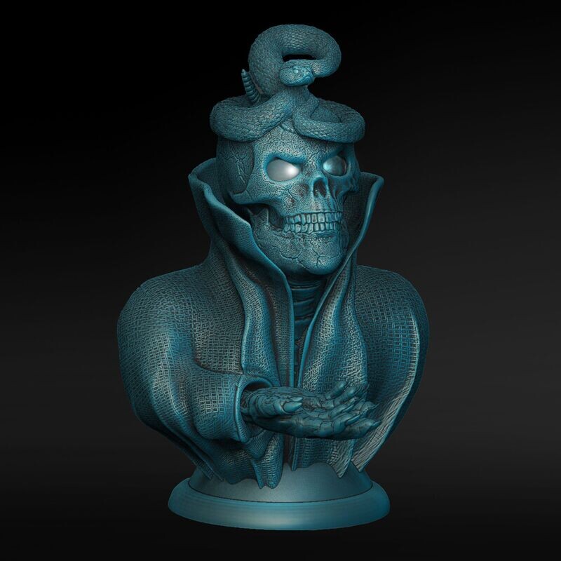 Lamp Cape-Skull-Kragen-Lamp-Headgear-Rattle-Snake - open eyes Lamp Cape-Skull-Kragen-Lamp-Headgear-Rattle-Snake - open eyes