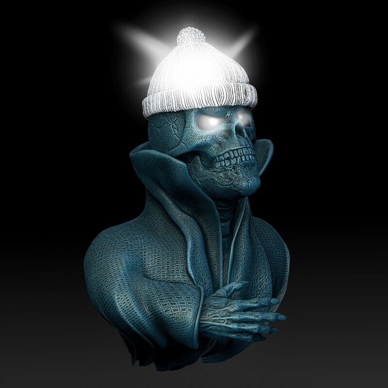 Wall Lamp Cape-Skull-Kragen-WALL-Lamp-Headgear-Wollmuetze-Open-Eyes Wall Lamp Cape-Skull-Kragen-WALL-Lamp-Headgear-Wollmuetze-Open-Eyes