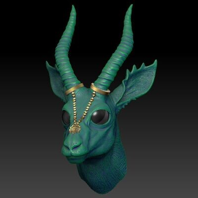Fantasia Fauna-Talisa-Impala - 3D Modell