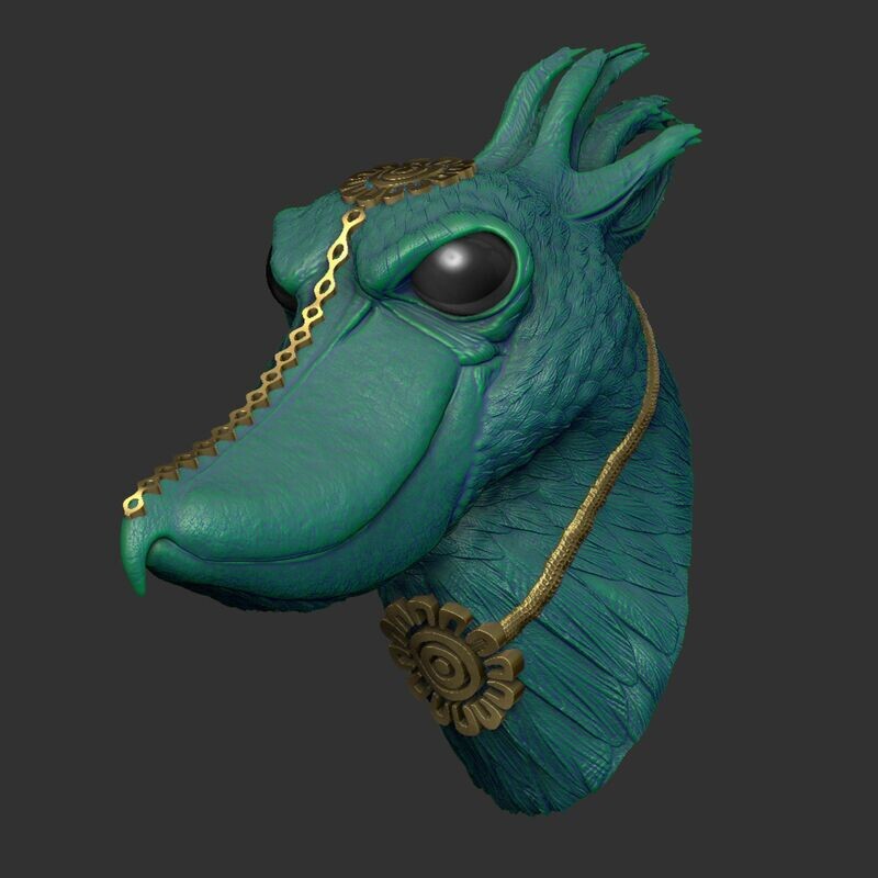 Fantasia Fauna-Billoo-Schuhschnabel - 3D Modell