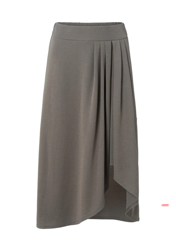 Jersey Wrap Effect Skirt