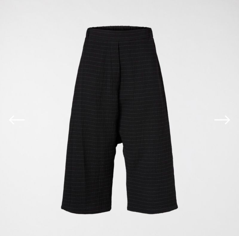 GAUZED TROUSERS WITH LOW CROTCH