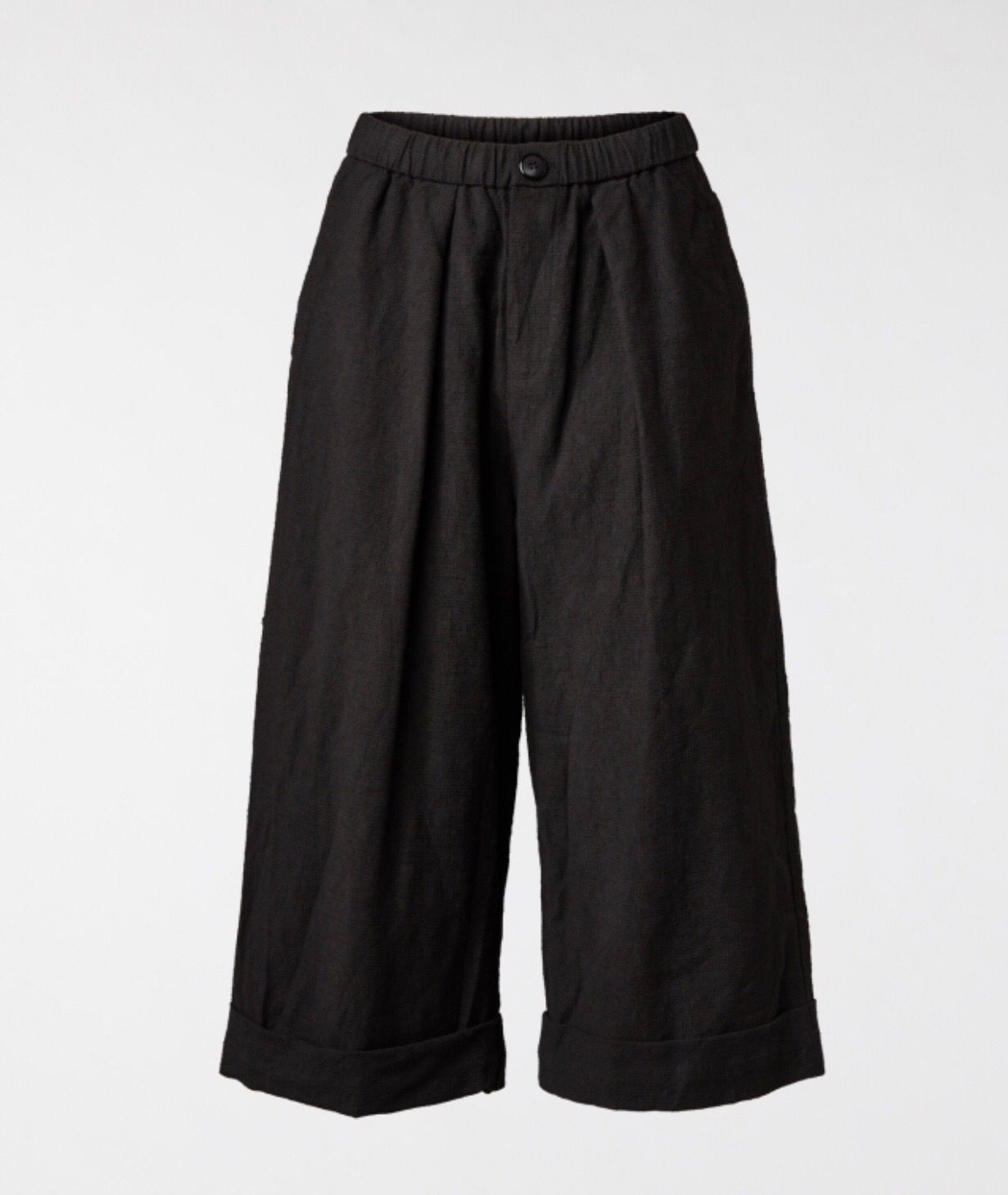 Trousers With Wide Leg &amp; Turnup