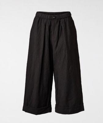 Trousers With Wide Leg &amp; Turnup