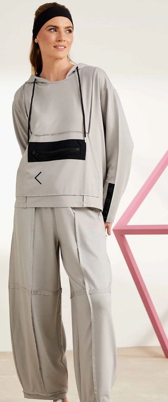Naya Pocket Detail Hoodie, Grey