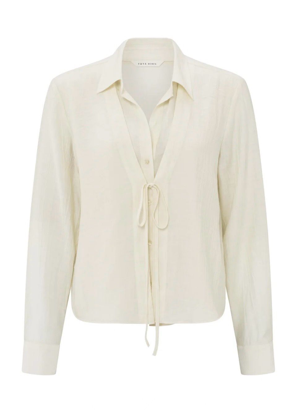 Layered Blouse With Tie Detail