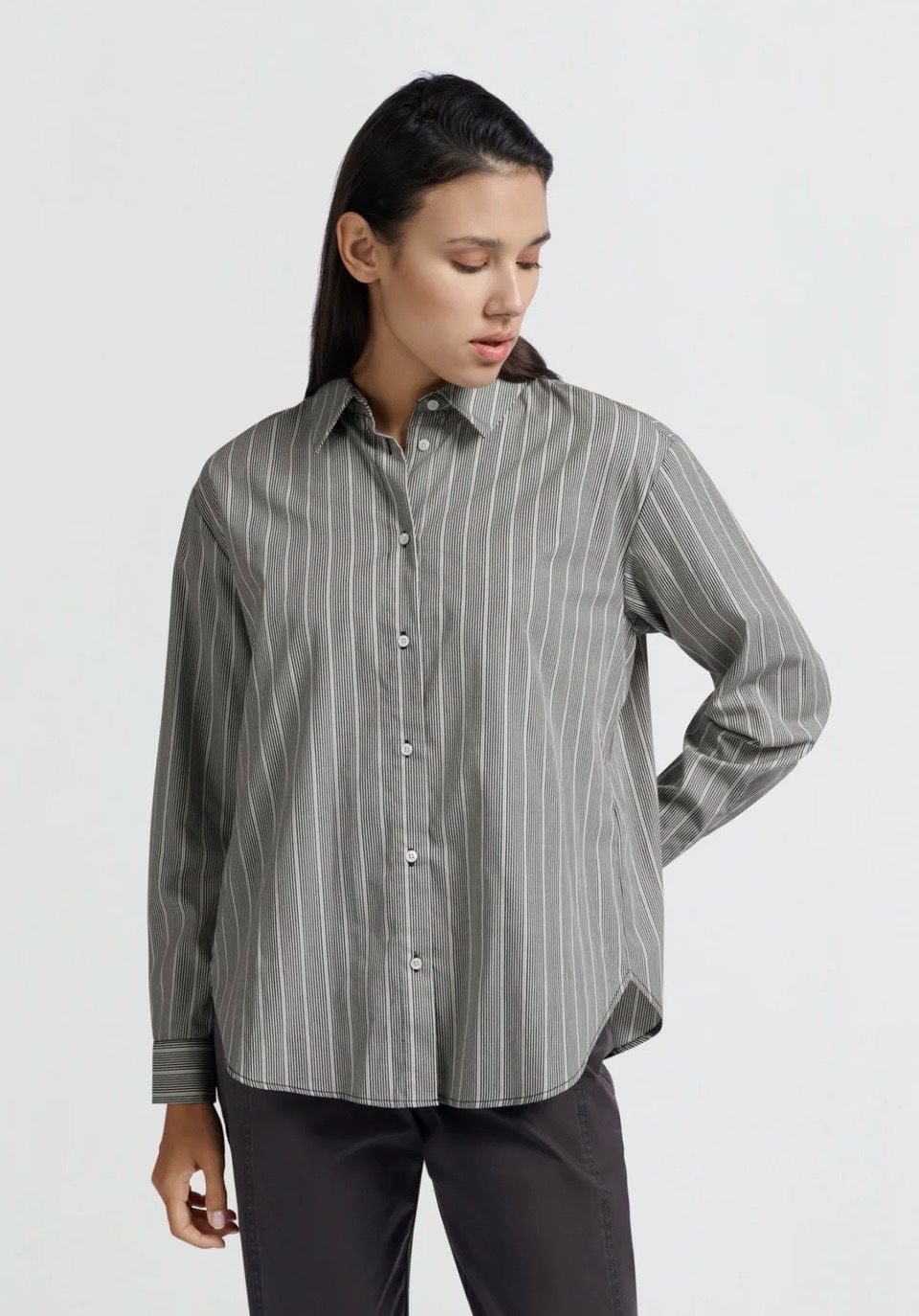 Striped Shirt With Open Tie Back