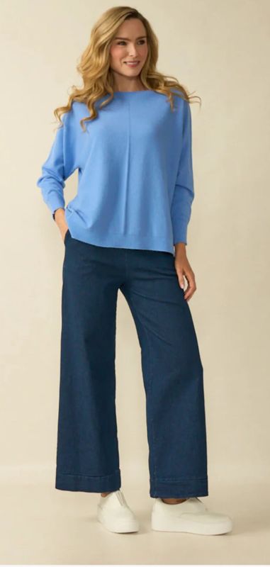 Deck Wide Leg Elastic waistband Denim