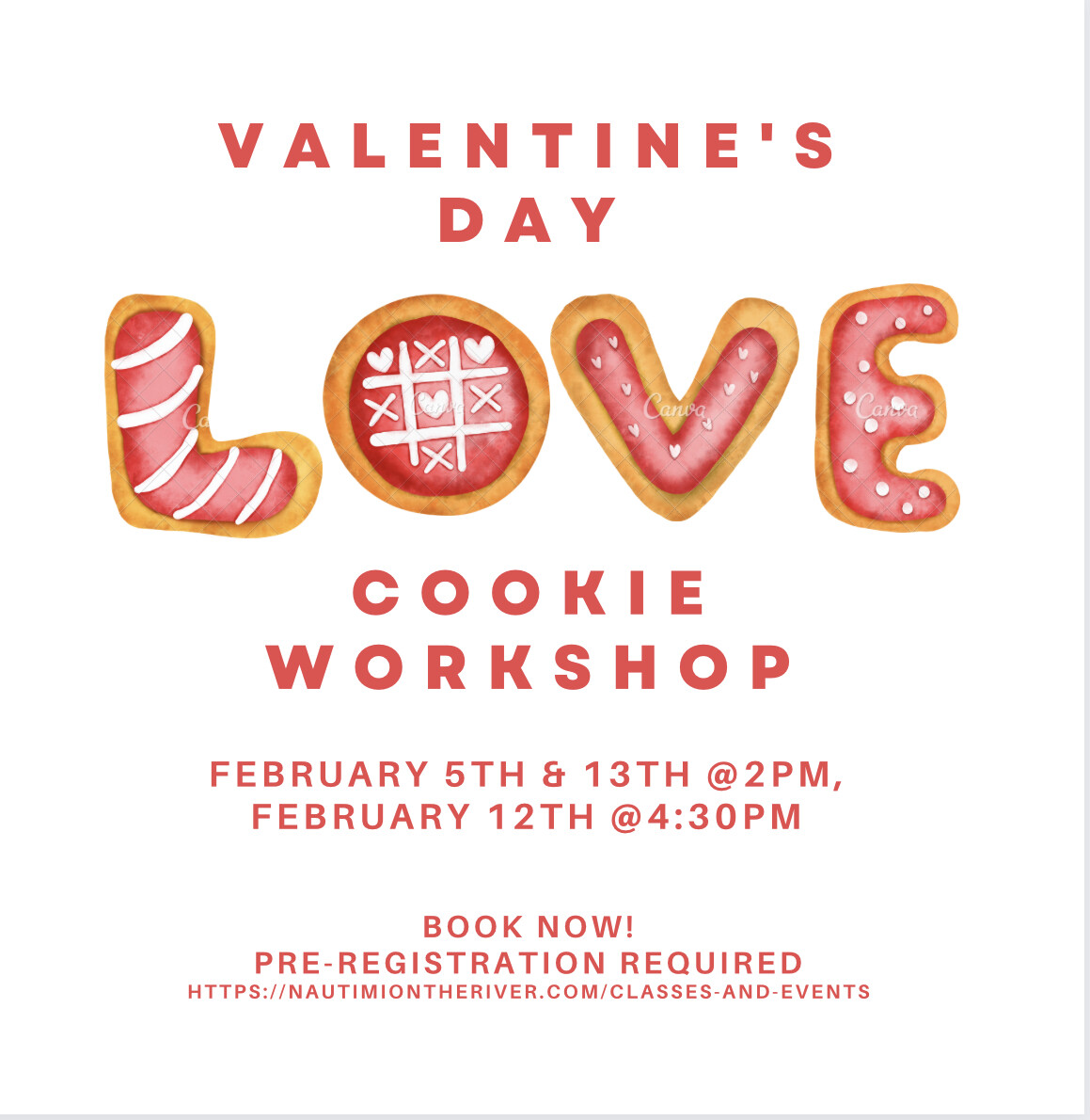 Valentine's Day Cookie Workshop - February 12 @ 4:30PM